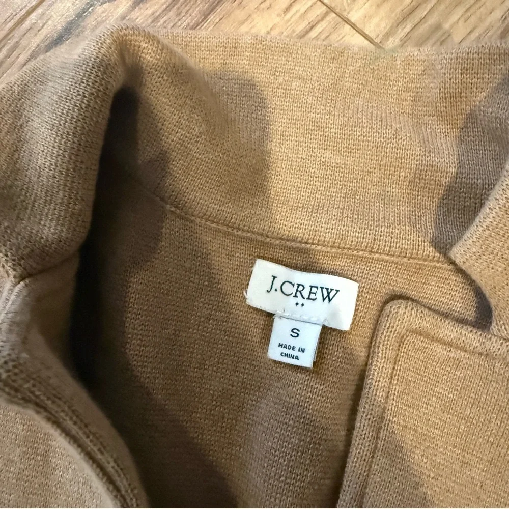 J. Crew Sweater Blazer Tan